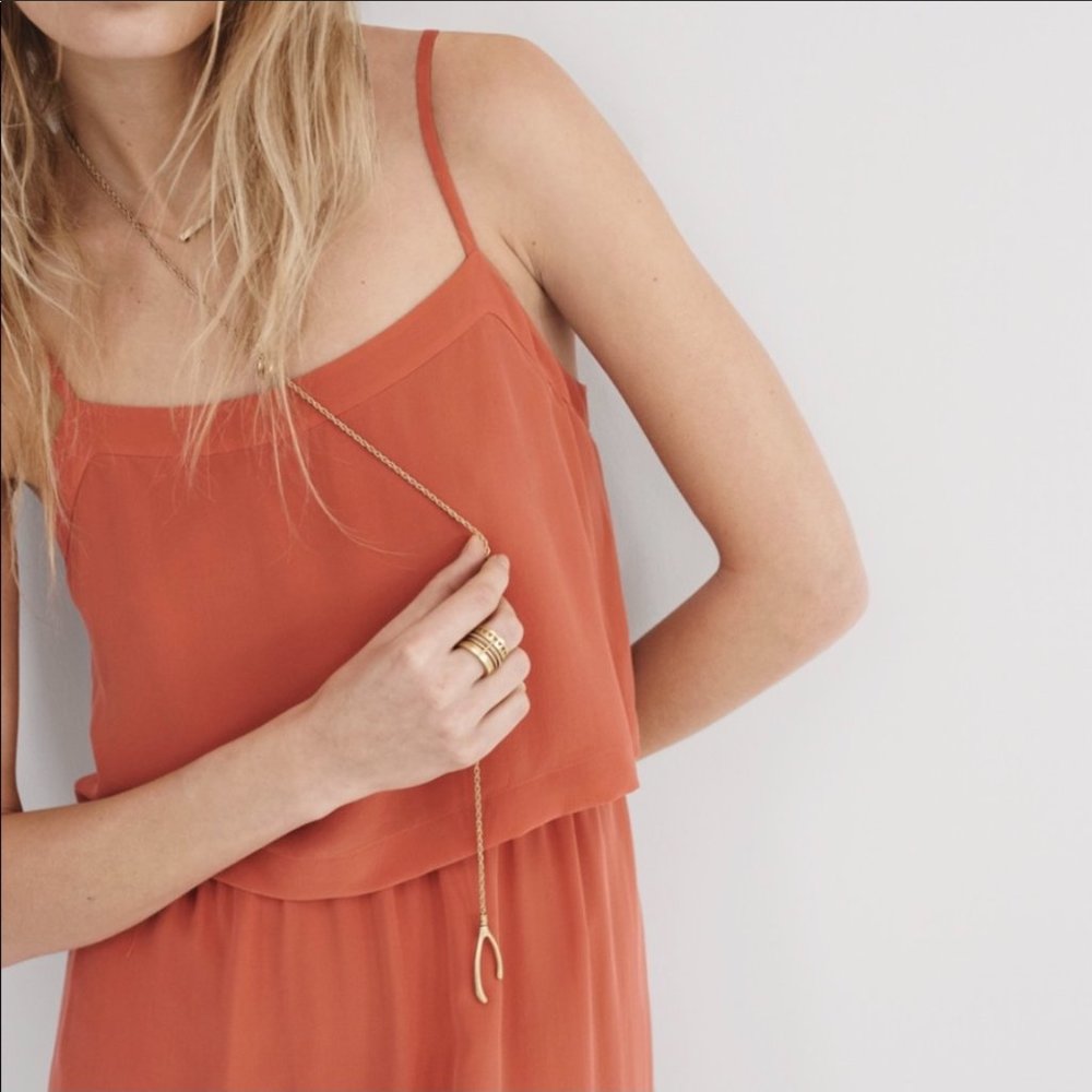 Madewell | Silk Overlay Cami Dress NWT